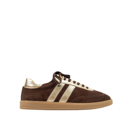 Babouche Babouche | Sneaker Yoyo - dark brown/gold