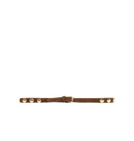 21Jewelz Suede riem met gouden studs - bruin