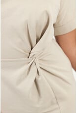 21Jewelz Lange jurk met knoopdetail - beige