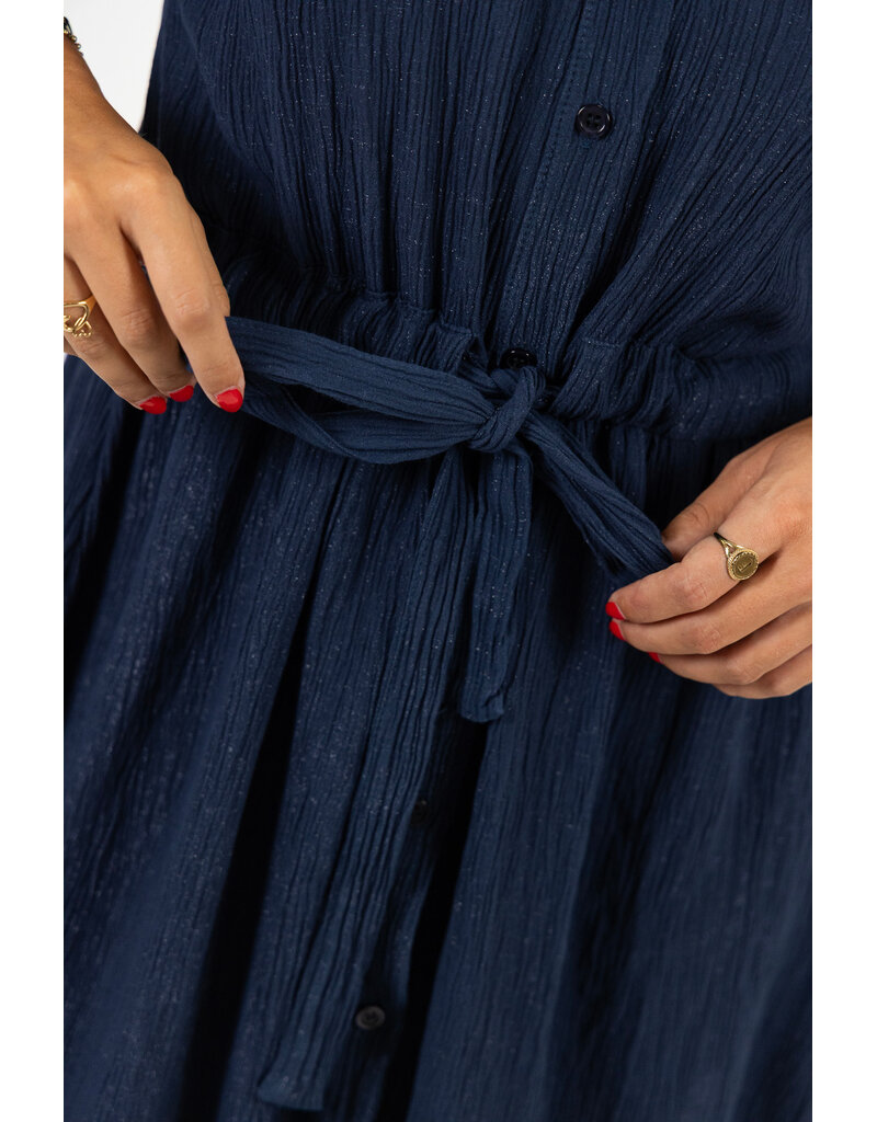 21Jewelz Jurkje met taillekoord - donkerblauw