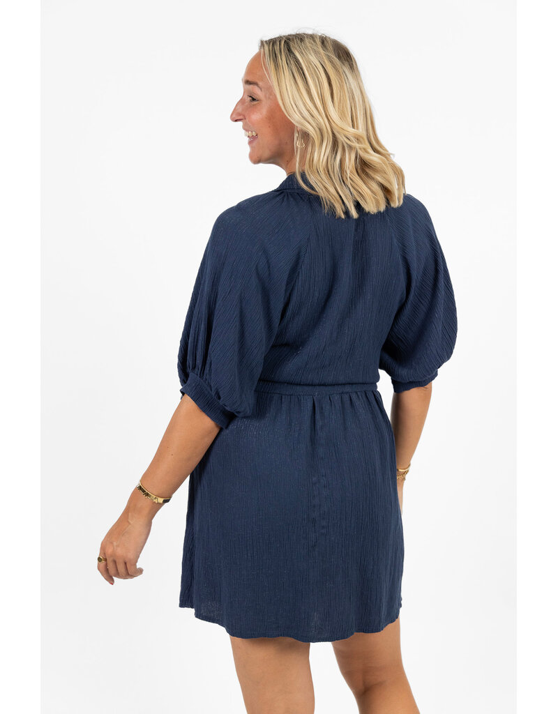 21Jewelz Jurkje met taillekoord - donkerblauw
