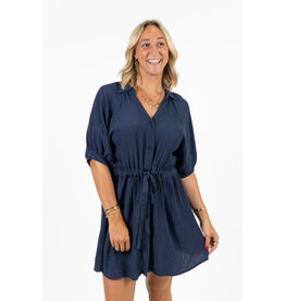 21Jewelz Jurkje met taillekoord - donkerblauw