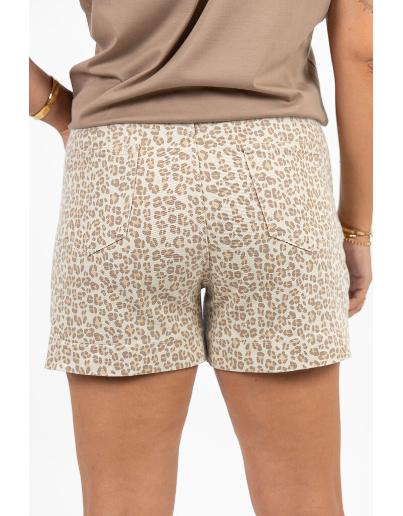 21Jewelz Jeans shortje met lichte panterprint