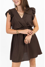 21Jewelz Jurk met ruffles - bruin