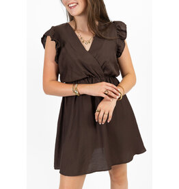21Jewelz Jurk met ruffles - bruin