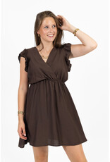 21Jewelz Jurk met ruffles - bruin