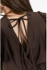 21Jewelz Jurk met ruffles - bruin