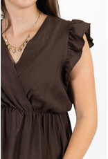 21Jewelz Jurk met ruffles - bruin