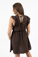 21Jewelz Jurk met ruffles - bruin