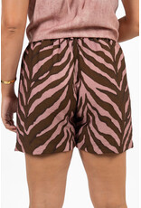 21Jewelz Short met riem & zebraprint - roze