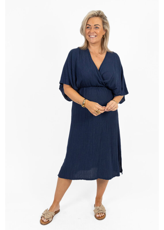 21Jewelz Losvallende zomer jurk - donkerblauw