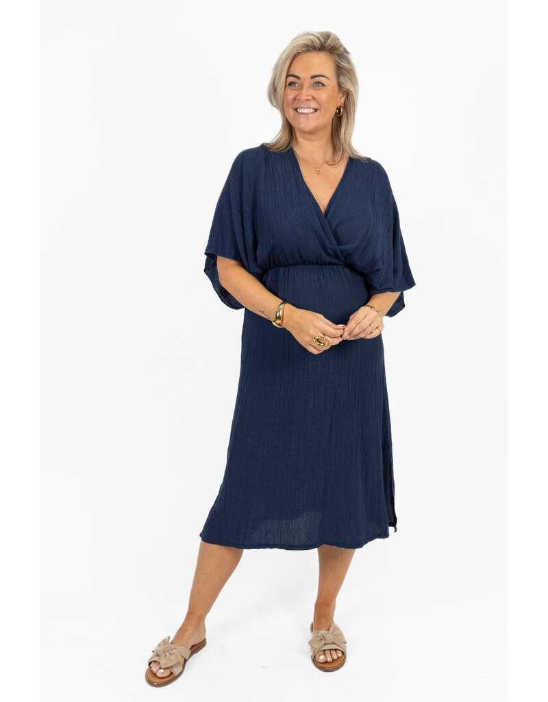 21Jewelz Losvallende zomer jurk - donkerblauw