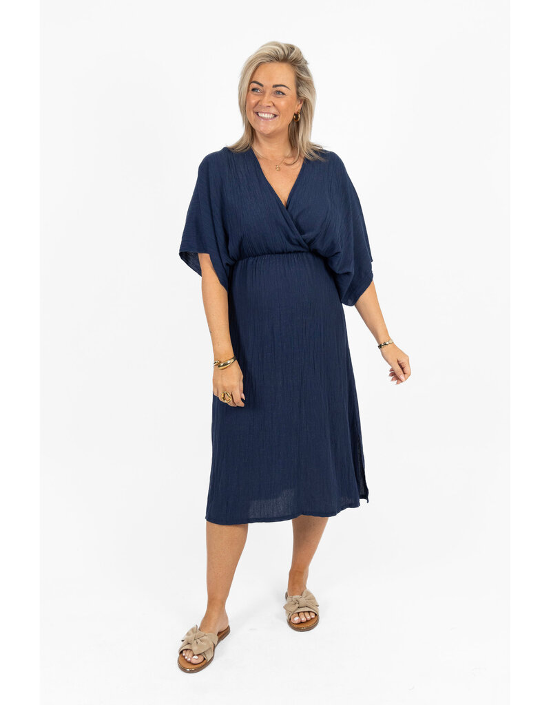 21Jewelz Losvallende zomer jurk - donkerblauw