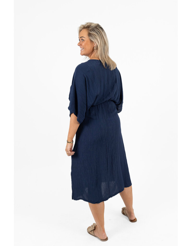 21Jewelz Losvallende zomer jurk - donkerblauw