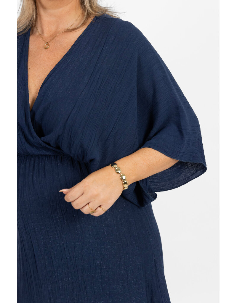 21Jewelz Losvallende zomer jurk - donkerblauw