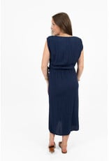 21Jewelz Effen jurk met knoopdetail - blauw