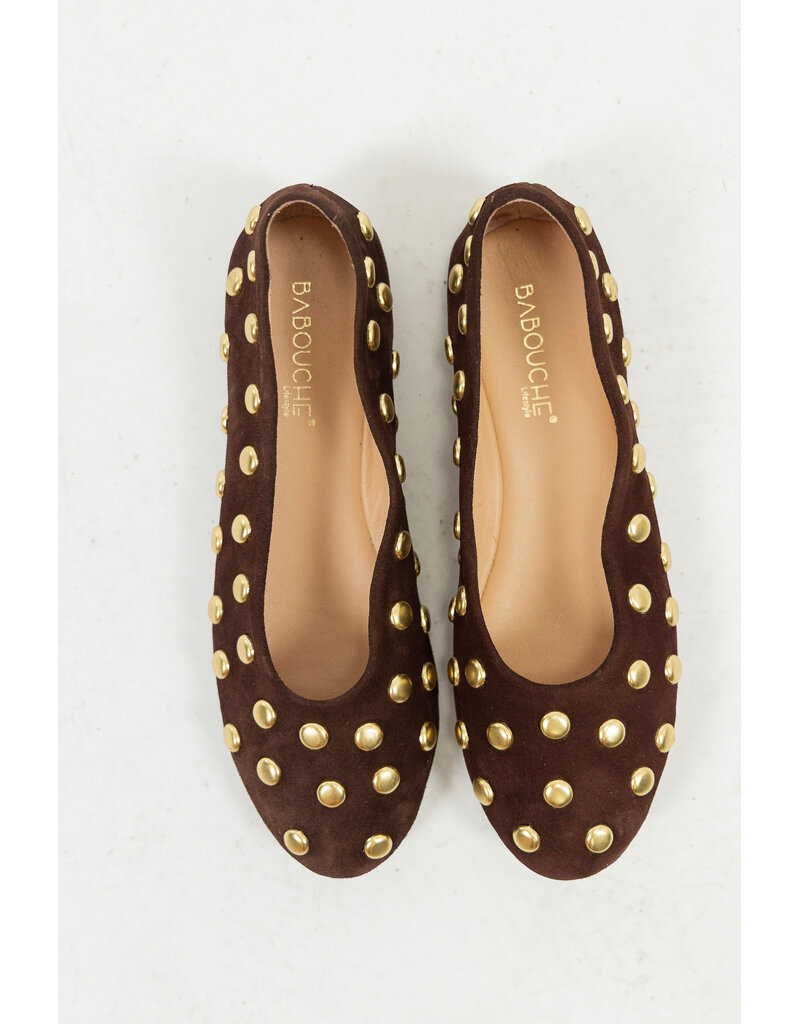 Babouche Babouche | Loafer Bling - dark brown