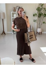 21Jewelz Aansluitende maxi rok - bruin