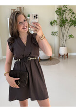 21Jewelz Jurk met ruffles - bruin