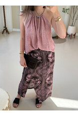 21Jewelz Wikkelrok met zomerse print - bruin/roze