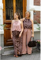 21Jewelz Wikkelrok met zomerse print - bruin/roze