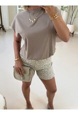 21Jewelz Jeans shortje met lichte panterprint