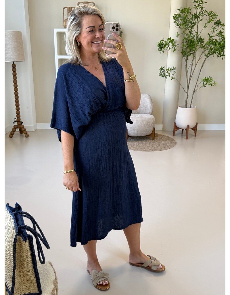 21Jewelz Losvallende zomer jurk - donkerblauw