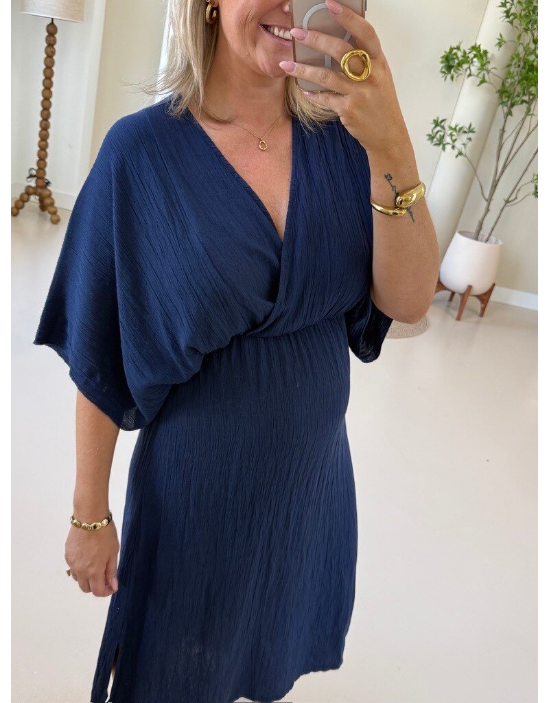21Jewelz Losvallende zomer jurk - donkerblauw