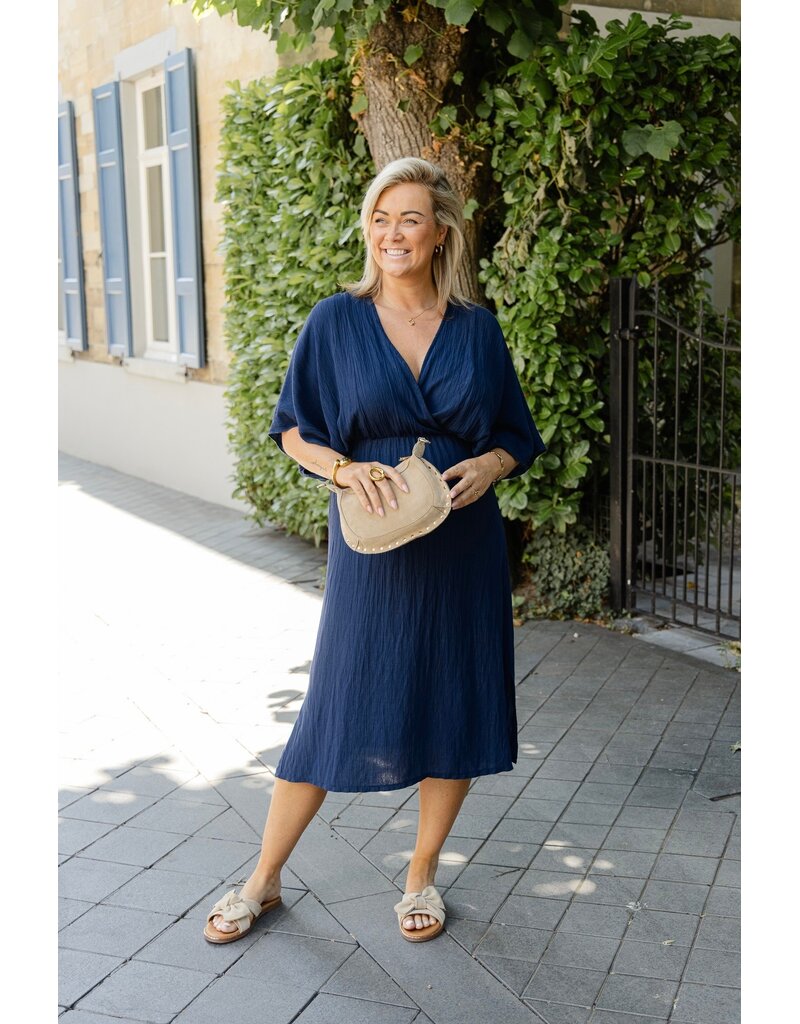 21Jewelz Losvallende zomer jurk - donkerblauw