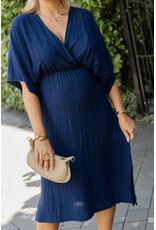 21Jewelz Losvallende zomer jurk - donkerblauw