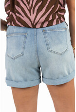 21Jewelz Jeans short met gouden knopen - blauw