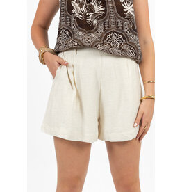21Jewelz Effen linnenlook shortje - beige