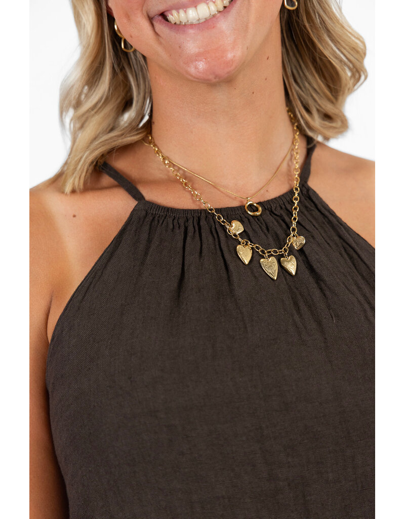21Jewelz Effen halterjurk - bruin