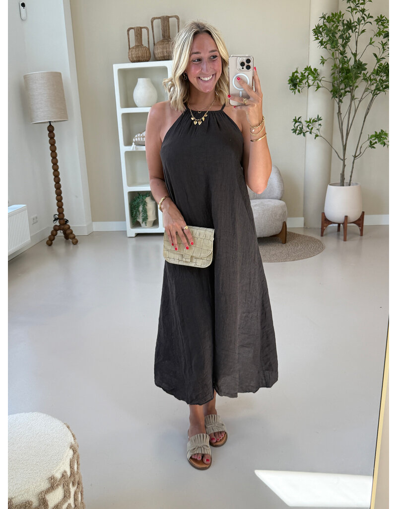 21Jewelz Effen halterjurk - bruin