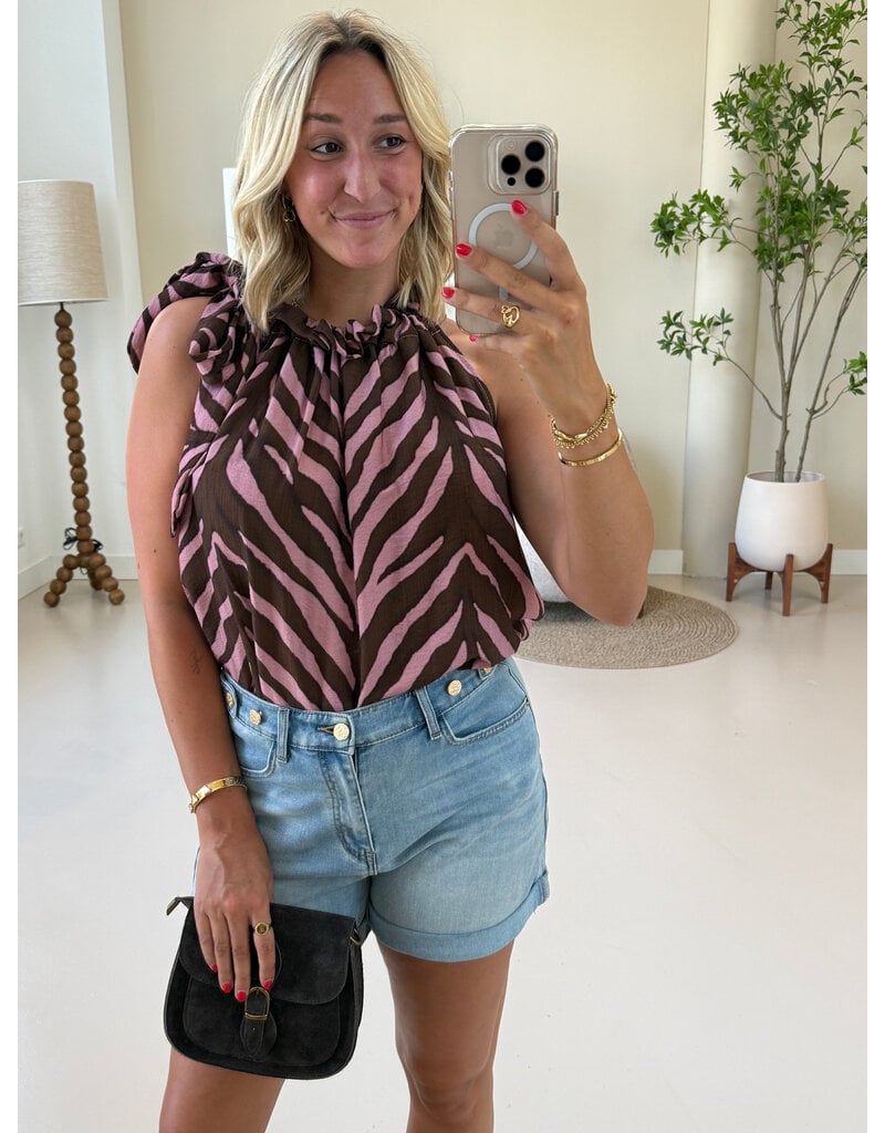 21Jewelz Jeans short met gouden details - denim blauw