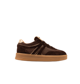 Babouche Babouche | Sneaker Jilly - dark brown/gold