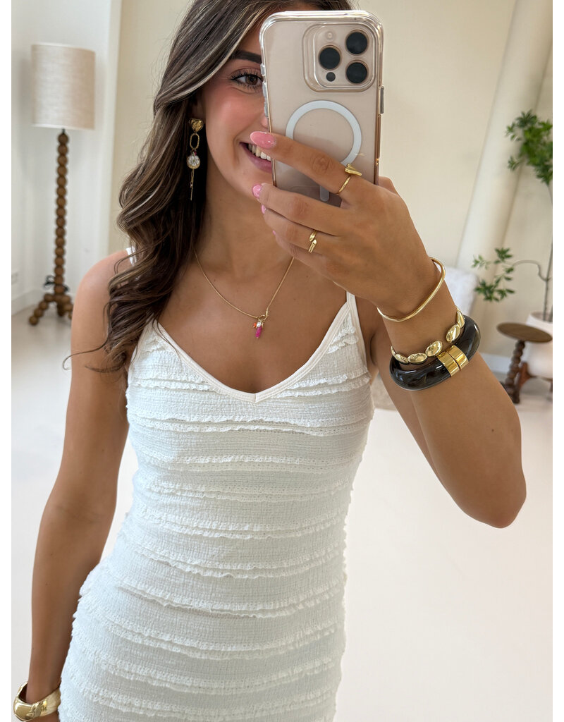 21Jewelz Aansluitende maxi jurk - ecru