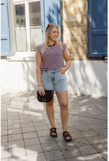 21Jewelz Mouwloos shirt gestreept - bruin/roze