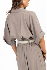 21Jewelz Blousje met elastiek - taupe