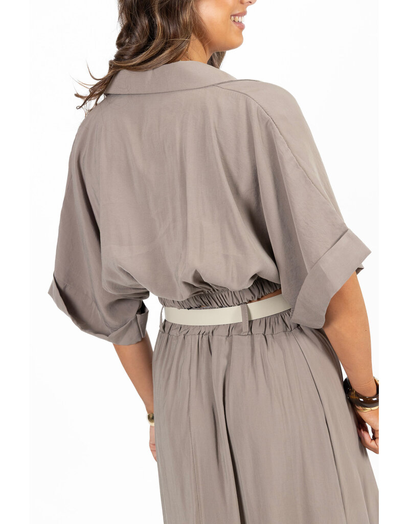 21Jewelz Blousje met elastiek - taupe