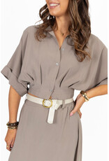 21Jewelz Blousje met elastiek - taupe