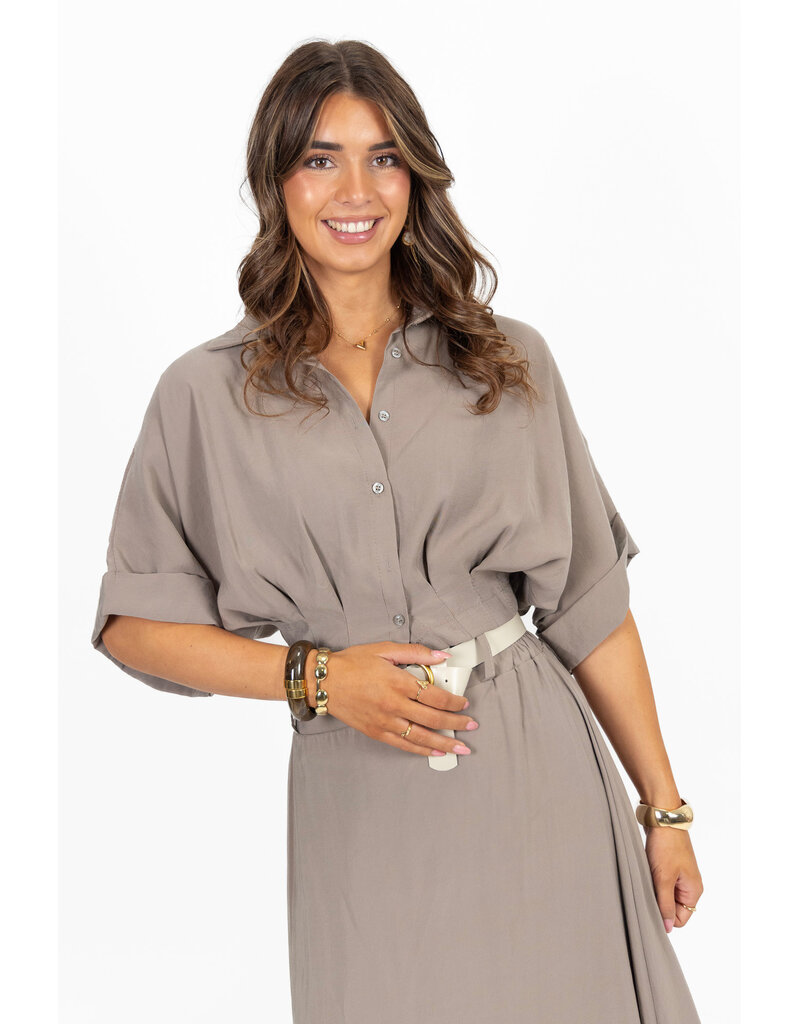 21Jewelz Blousje met elastiek - taupe