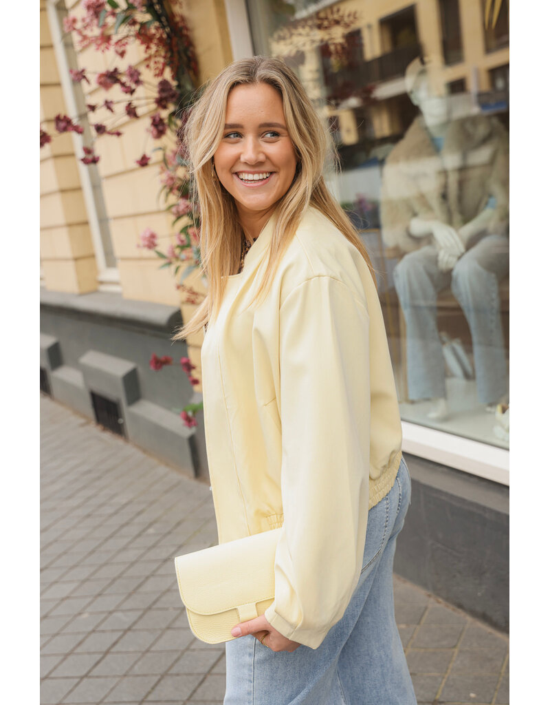 21Jewelz Basic bomber jasje - geel