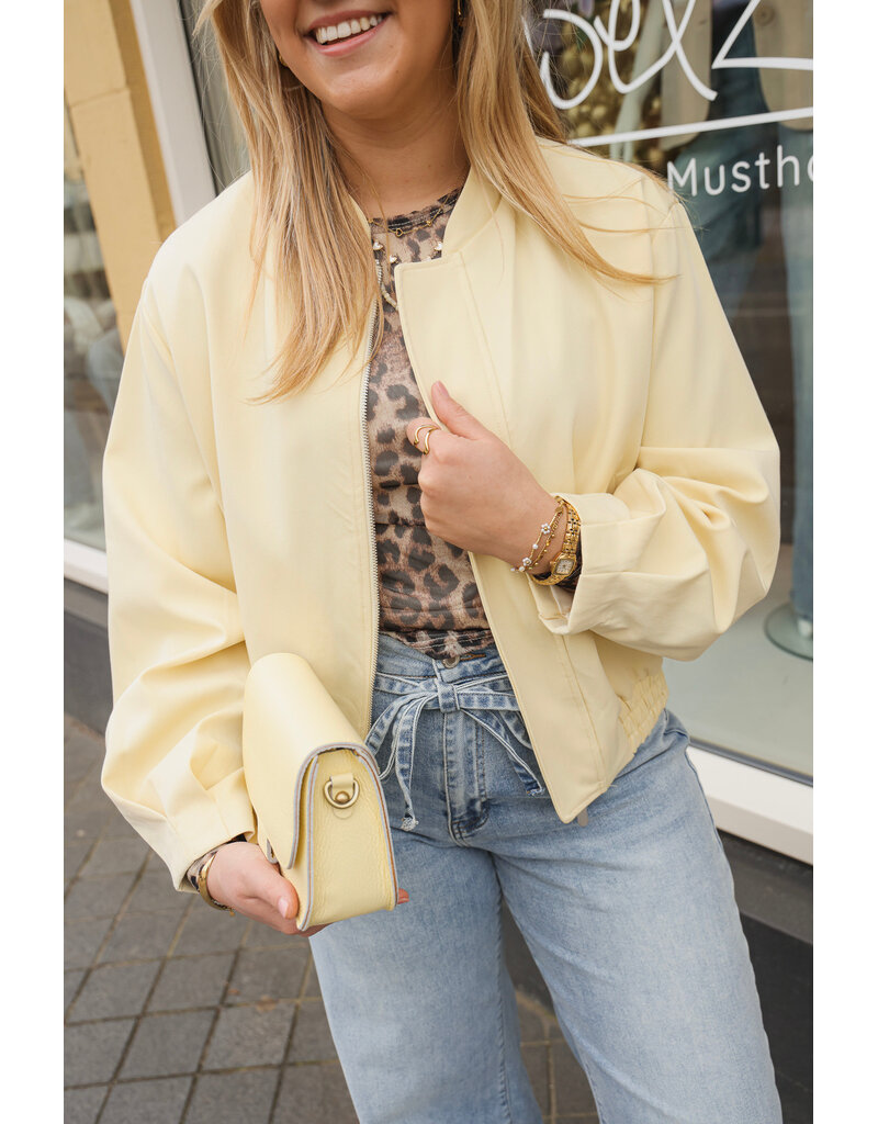 21Jewelz Basic bomber jasje - geel
