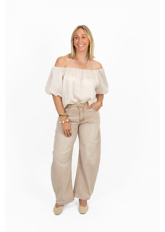 21Jewelz Balloon jeans - washed beige