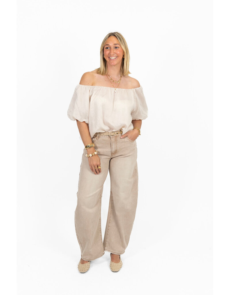 21Jewelz Balloon jeans - washed beige