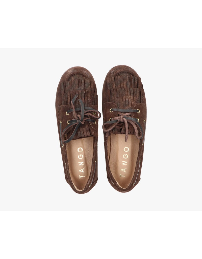 Tango Tango | Jeanne moccasin - brown fantasy suede