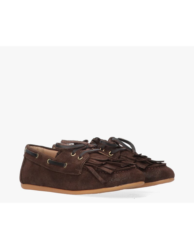 Tango Tango | Jeanne moccasin - brown fantasy suede