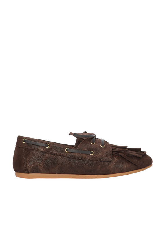Tango Tango | Jeanne moccasin - brown fantasy suede