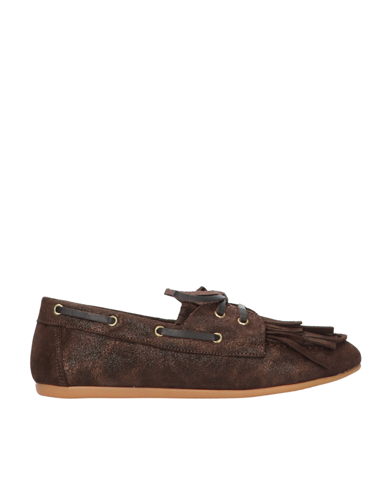 Tango Tango | Jeanne moccasin - brown fantasy suede